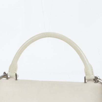 Celine Trapeze Small Leather 2WAY Shoulder Bag Shoulder Tote Hand Silver
