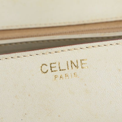 Celine Triomphe Leather Shoulder Bag Crossbody Gold Hardware Genuine Leather