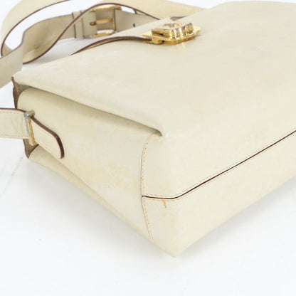 Celine Triomphe Leather Shoulder Bag Crossbody Gold Hardware Genuine Leather