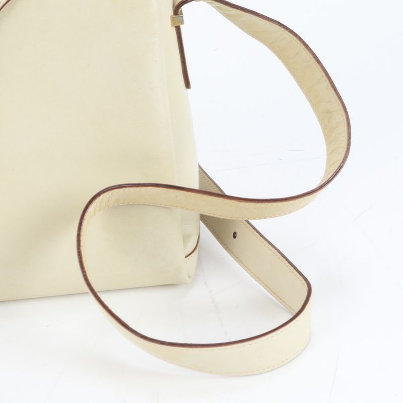 Celine Triomphe Leather Shoulder Bag Crossbody Gold Hardware Genuine Leather