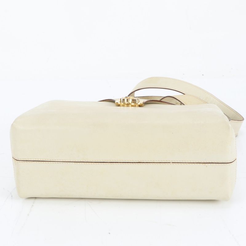 Celine Triomphe Leather Shoulder Bag Crossbody Gold Hardware Genuine Leather