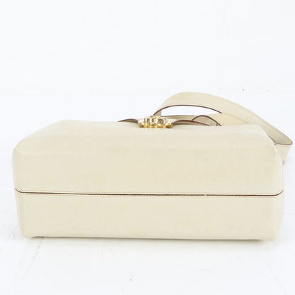 Celine Triomphe Leather Shoulder Bag Crossbody Gold Hardware Genuine Leather