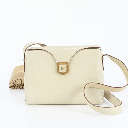 Celine Triomphe Leather Shoulder Bag Crossbody Gold Hardware Genuine Leather