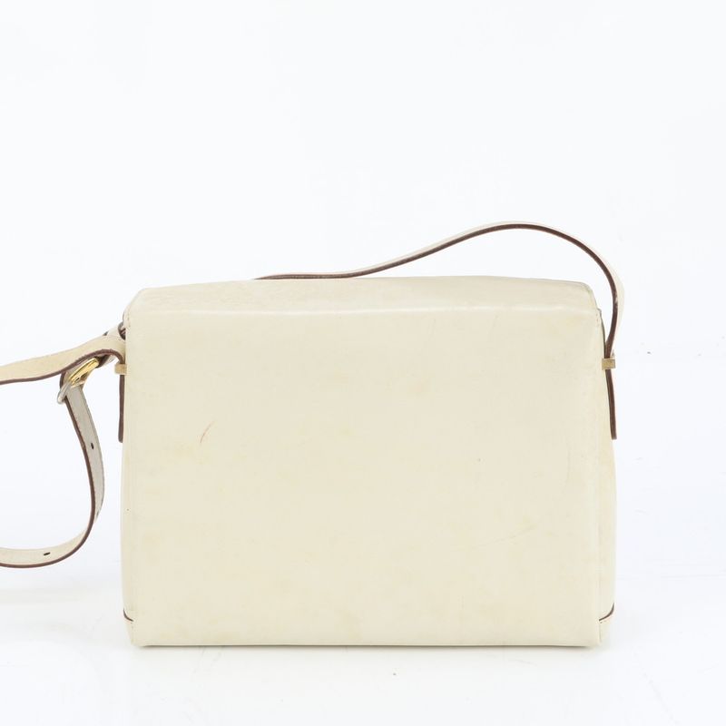 Celine Triomphe Leather Shoulder Bag Crossbody Gold Hardware Genuine Leather