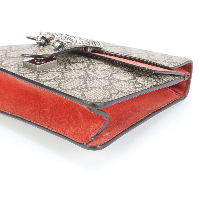 Gucci GG Supreme Dionysus 421970 Leather 2WAY Chain Shoulder Bag Crossbody