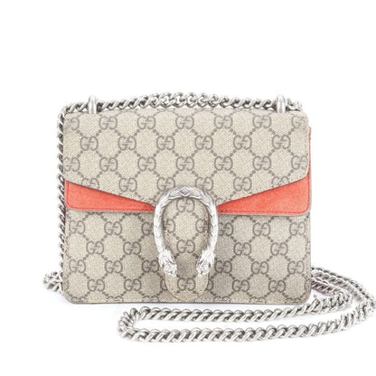 Gucci GG Supreme Dionysus 421970 Leather 2WAY Chain Shoulder Bag Crossbody