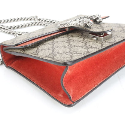 Gucci GG Supreme Dionysus 421970 Leather 2WAY Chain Shoulder Bag Crossbody
