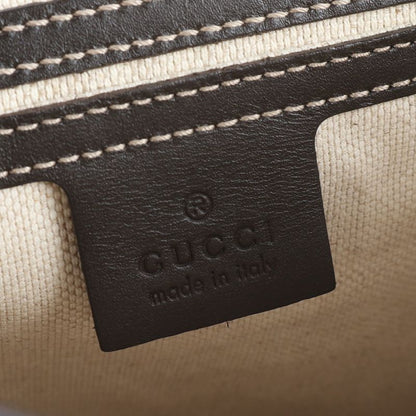Gucci GG Supreme 223666 Leather Shoulder Bag Crossbody Messenger Brown Men's