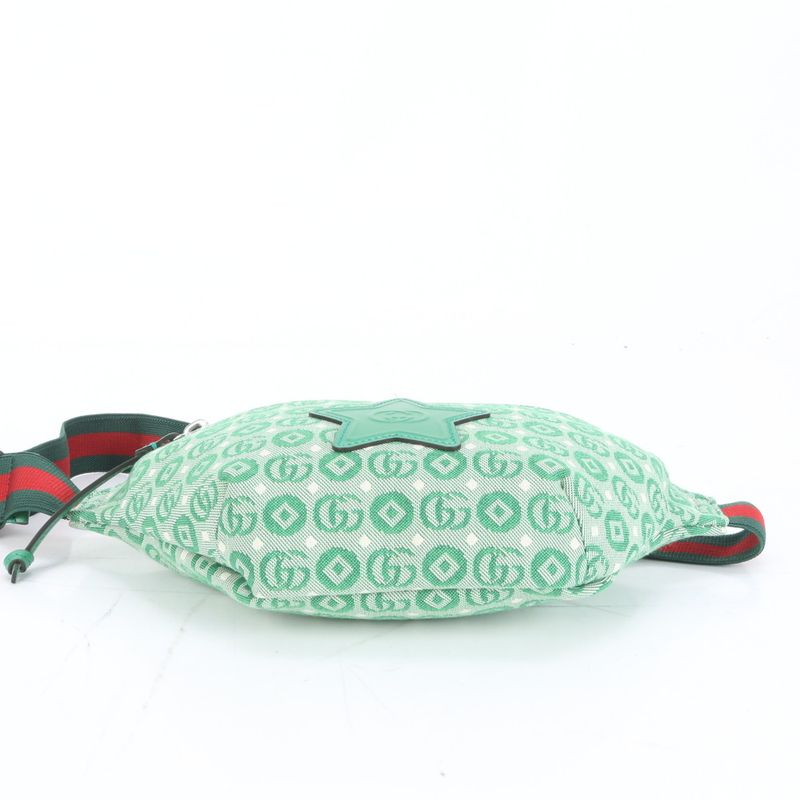 Gucci GG Canvas Star 502095 Leather Body Bag Crossbody Body Waist Pouch