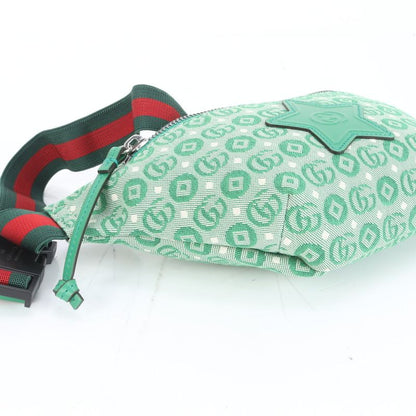 Gucci GG Canvas Star 502095 Leather Body Bag Crossbody Body Waist Pouch