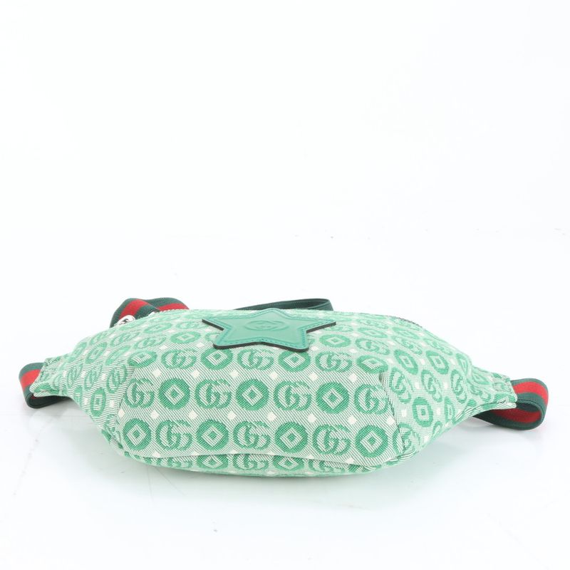Gucci GG Canvas Star 502095 Leather Body Bag Crossbody Body Waist Pouch