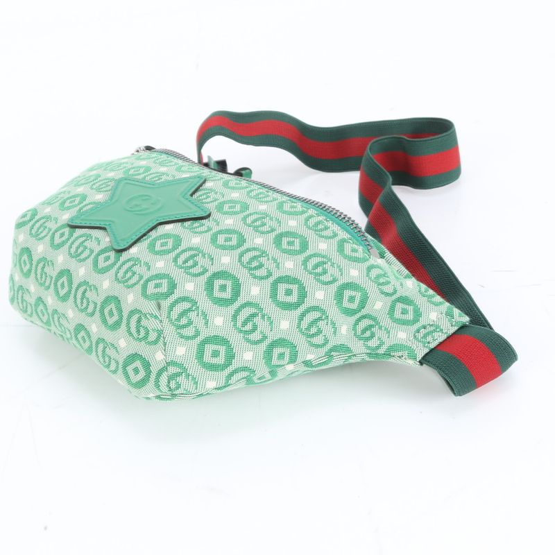 Gucci GG Canvas Star 502095 Leather Body Bag Crossbody Body Waist Pouch