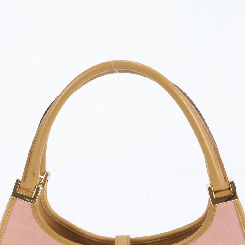 Gucci Jackie 002 1068 Leather Tote Bag Shoulder Hand Gold Hardware Women's ECE