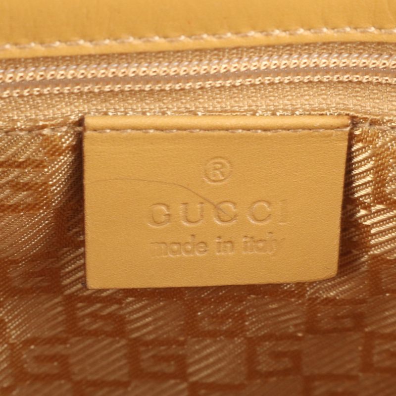 Gucci Jackie 002 1068 Leather Tote Bag Shoulder Hand Gold Hardware Women's ECE
