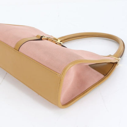 Gucci Jackie 002 1068 Leather Tote Bag Shoulder Hand Gold Hardware Women's ECE