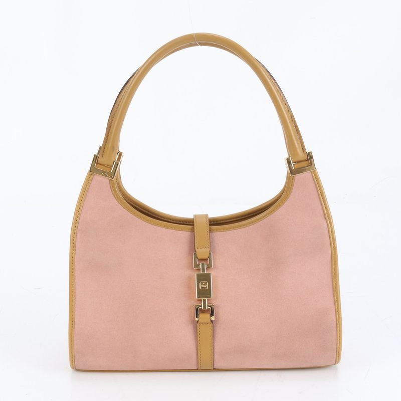 Gucci Jackie 002 1068 Leather Tote Bag Shoulder Hand Gold Hardware Women's ECE