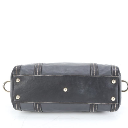 Gucci Duquessa Ribbon 181487 Leather Mini Boston Tote Bag Shoulder Hand Ladies