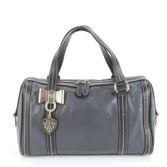 Gucci Duquessa Ribbon 181487 Leather Mini Boston Tote Bag Shoulder Hand Ladies