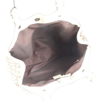 Gucci GG Canvas Sookie 211944 Leather Tote Bag Shoulder Hand Brown Ladies ECE