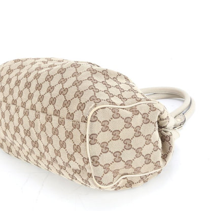 Gucci GG Canvas Sookie 211944 Leather Tote Bag Shoulder Hand Brown Ladies ECE