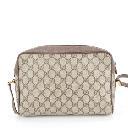 Vintage Old Gucci GG Supreme Sherry Line 56.02 Leather Shoulder Bag Crossbody