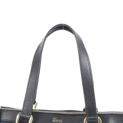 Gucci GG Canvas Abbey 141471 Leather Tote Bag Shoulder Hand Black Women's ECE