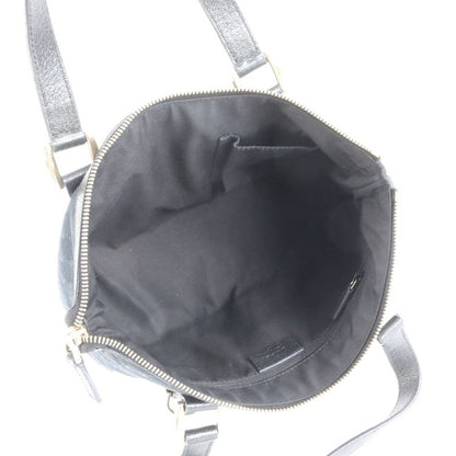 Gucci GG Canvas Abbey 141471 Leather Tote Bag Shoulder Hand Black Women's ECE