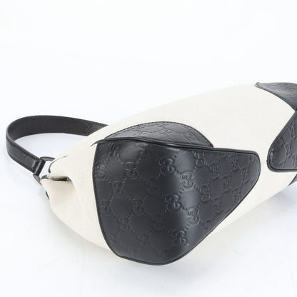 Guccissima 257265 Leather Shoulder Bag Shoulder One Shoulder Black Tote Ladies