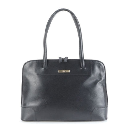 Gucci 002 1122 Leather Tote Bag Shoulder Hand Black A4 Ladies ECE Df41-2