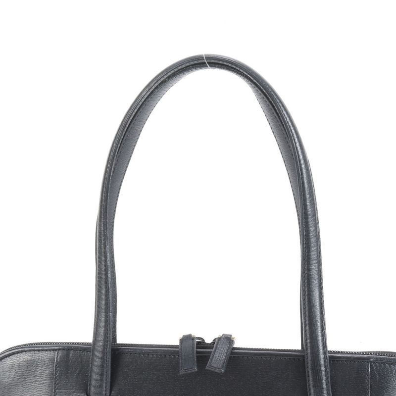 Gucci 002 1122 Leather Tote Bag Shoulder Hand Black A4 Ladies ECE Df41-2