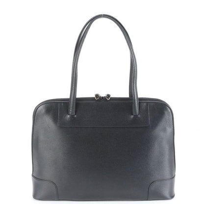 Gucci 002 1122 Leather Tote Bag Shoulder Hand Black A4 Ladies ECE Df41-2