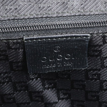 Gucci 002 1122 Leather Tote Bag Shoulder Hand Black A4 Ladies ECE Df41-2