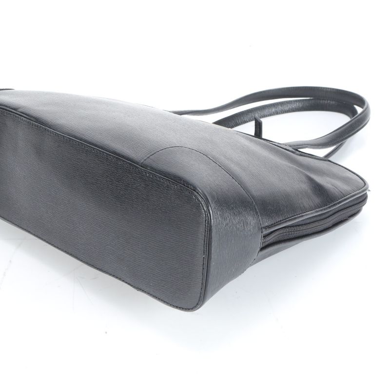 Gucci 002 1122 Leather Tote Bag Shoulder Hand Black A4 Ladies ECE Df41-2