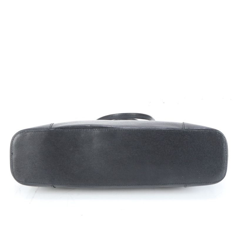 Gucci 002 1122 Leather Tote Bag Shoulder Hand Black A4 Ladies ECE Df41-2