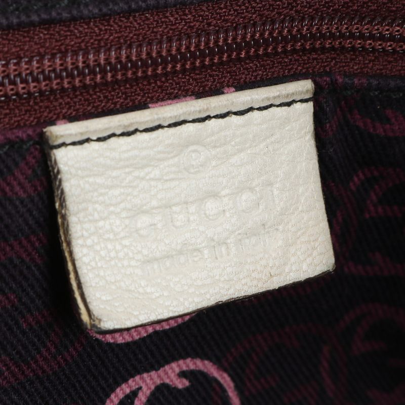 Gucci Princy Ribbon 163805 Leather Tote Bag Shoulder Hand Gold Hardware Women's