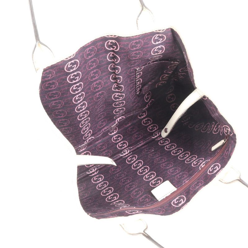 Gucci Princy Ribbon 163805 Leather Tote Bag Shoulder Hand Gold Hardware Women's