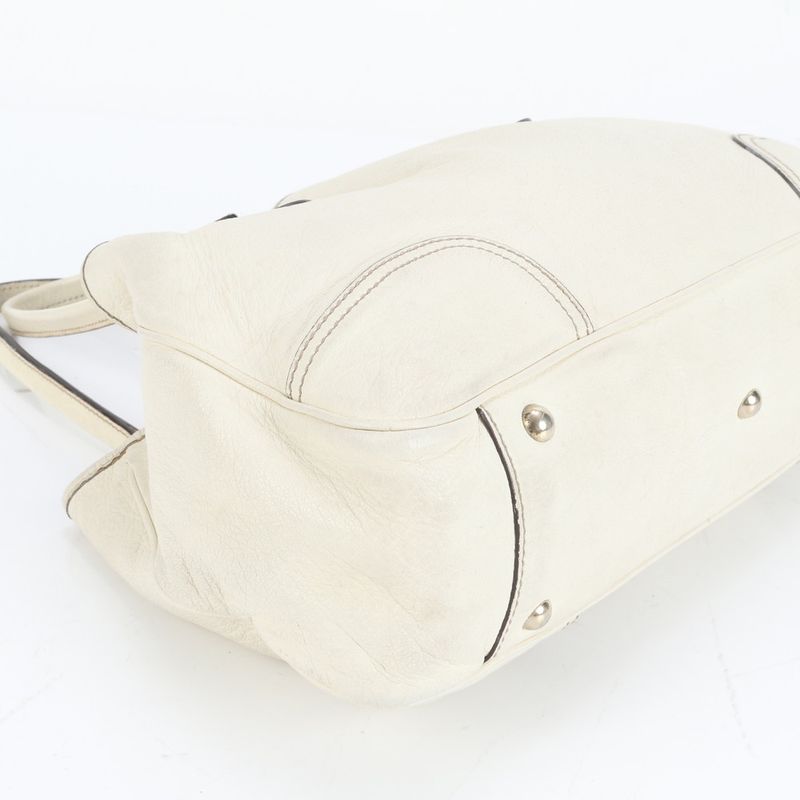 Gucci Princy Ribbon 163805 Leather Tote Bag Shoulder Hand Gold Hardware Women's