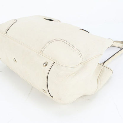 Gucci Princy Ribbon 163805 Leather Tote Bag Shoulder Hand Gold Hardware Women's