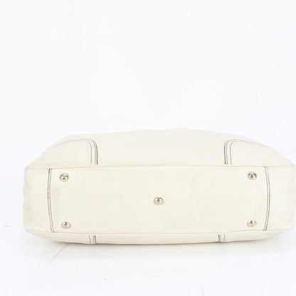 Gucci Princy Ribbon 163805 Leather Tote Bag Shoulder Hand Gold Hardware Women's