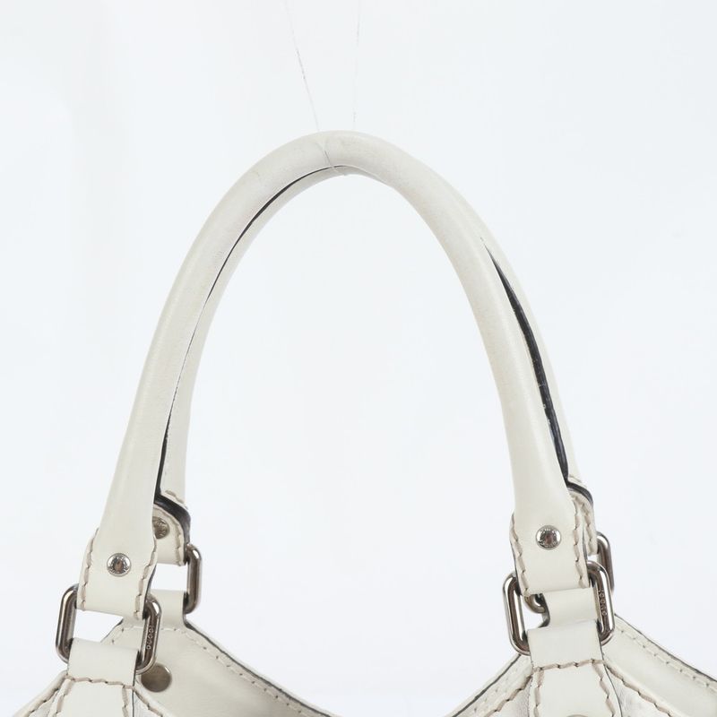 Gucci Diamante Shima Sookie 211944 Leather Tote Bag Shoulder Silver Hardware A4