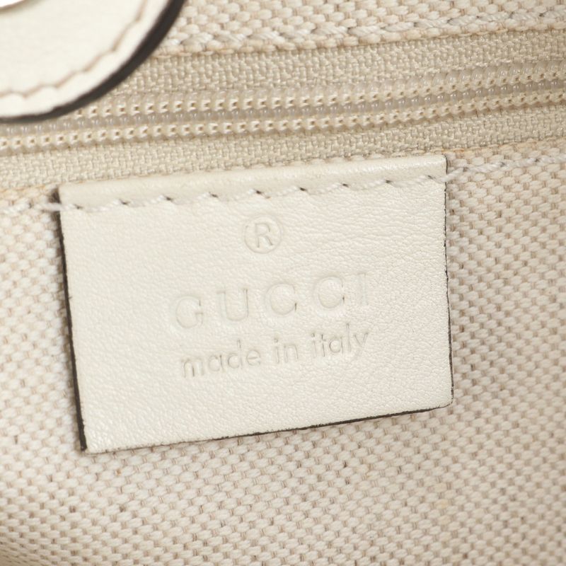 Gucci Diamante Shima Sookie 211944 Leather Tote Bag Shoulder Silver Hardware A4