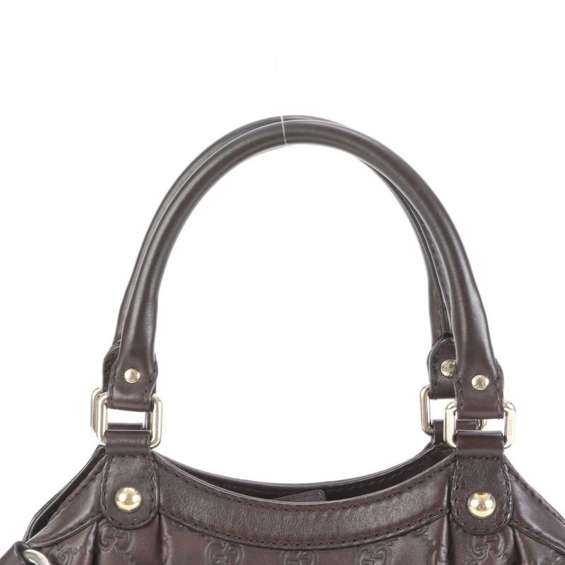 Guccissima Sookie 211944 Leather Tote Bag Shoulder Brown Women's ECE Df38-3