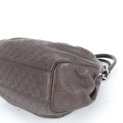 Guccissima Sookie 211944 Leather Tote Bag Shoulder Brown Women's ECE Df38-3