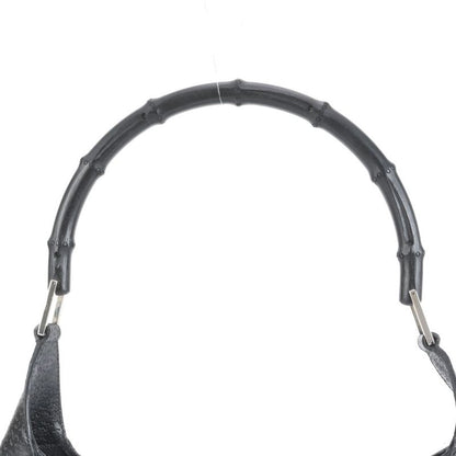 Gucci Bamboo Kandensky 001 4061 Leather Shoulder Bag One Shoulder Black Ladies