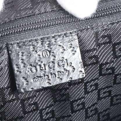 Gucci Bamboo Kandensky 001 4061 Leather Shoulder Bag One Shoulder Black Ladies