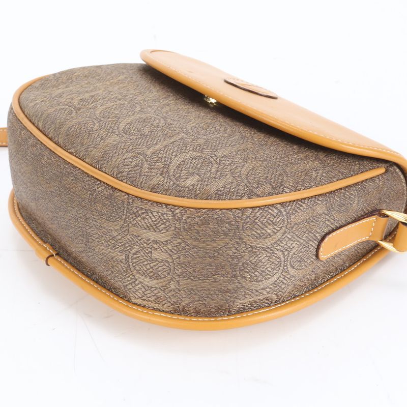 Vintage Old Gucci Control Card Included 007 14 Leather Shoulder Bag Crossbody