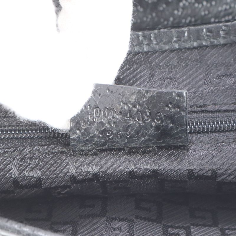 Gucci Bamboo Kandensky 001 4096 Leather Shoulder Bag One Shoulder Black Ladies