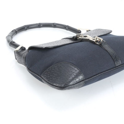 Gucci Bamboo Kandensky 001 4096 Leather Shoulder Bag One Shoulder Black Ladies