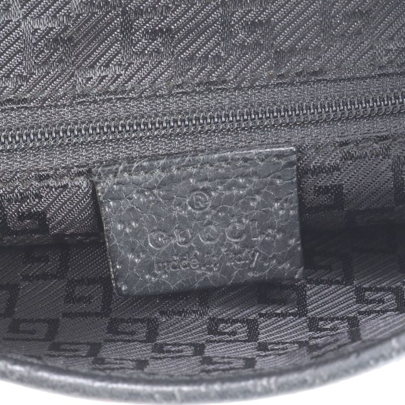 Gucci Bamboo Kandensky 001 4096 Leather Shoulder Bag One Shoulder Black Ladies