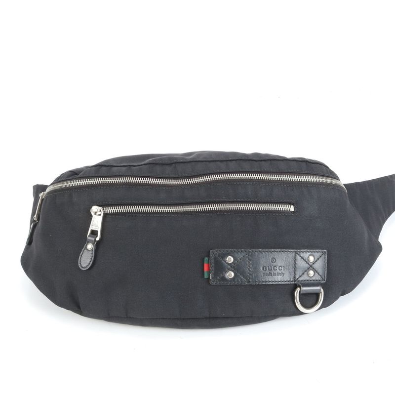 Gucci Sherry Line Abbey 246409 Leather Body Bag Crossbody Body Waist Pouch